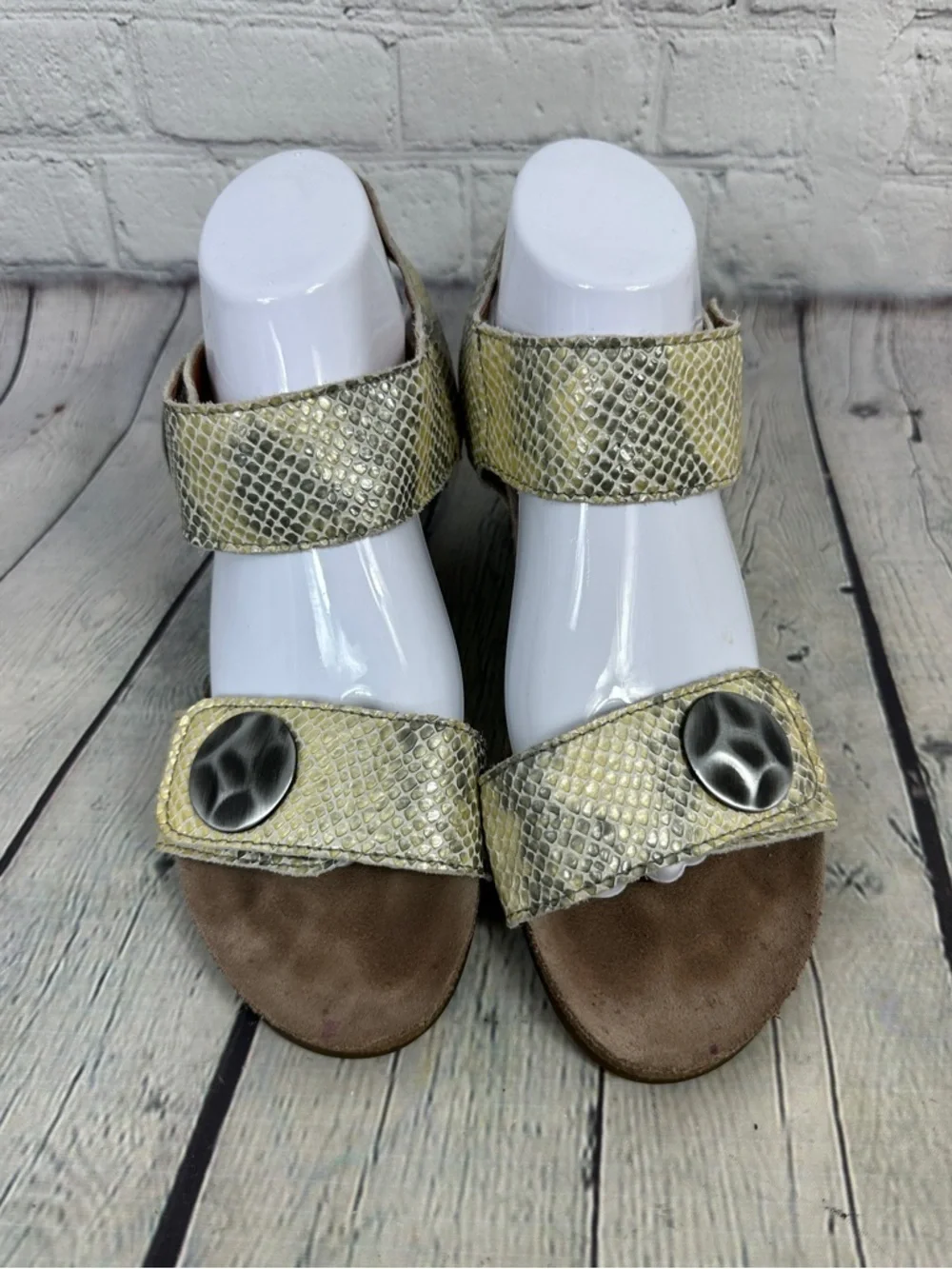Taos Carousel 2 Snake Print Wedge Sandals EU 40/US 9-9.5